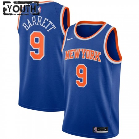 NBA Børn Trøje New York Knicks RJ Barrett 9 2022-23 Nike Icon Edition Swingman